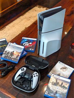 PS5 Slim Disc Edition + DualSense Edge Controller + Games