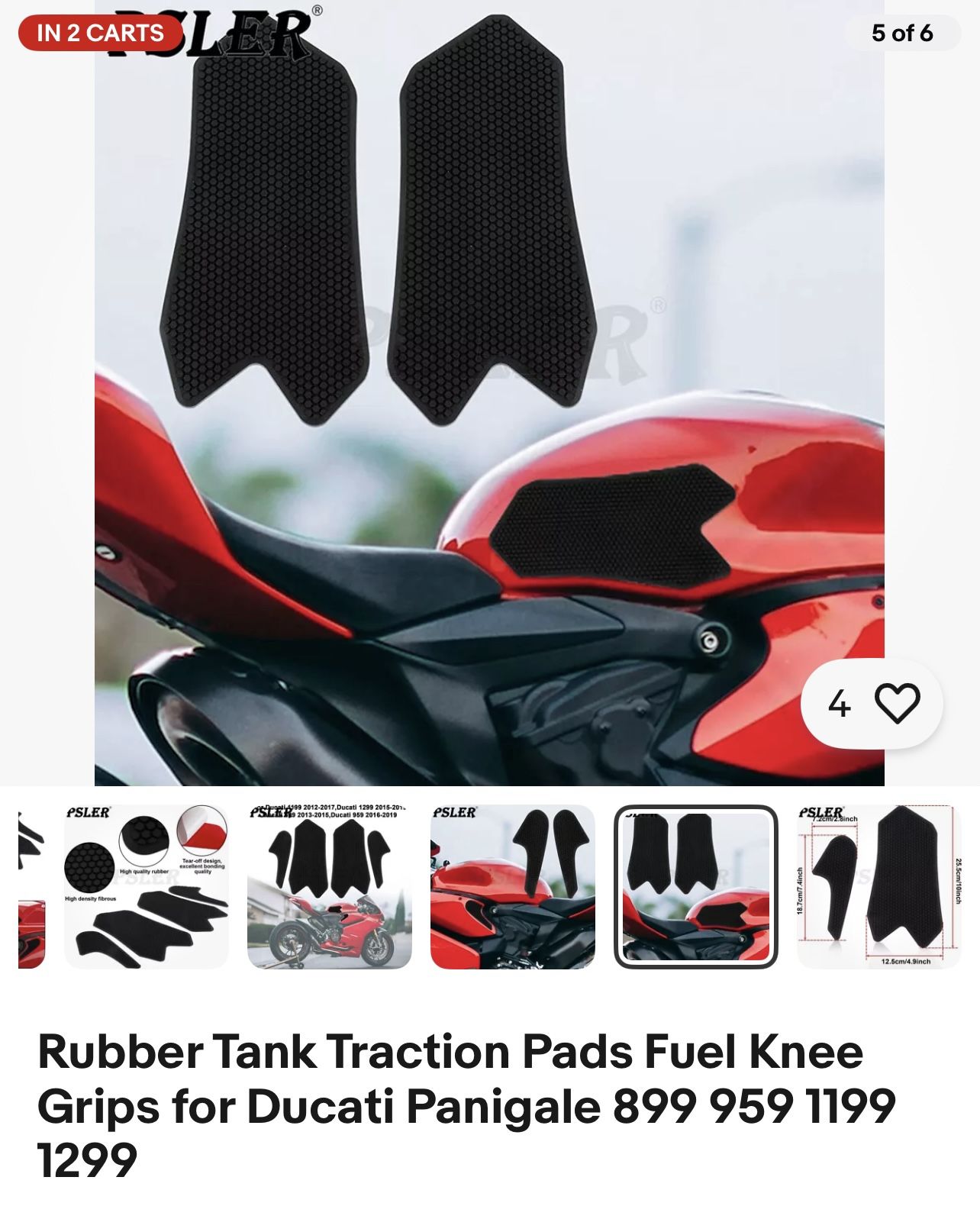 Ducati Panigale Tank Pads & Fairing Decals