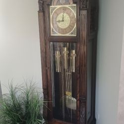 Grandfather CLOCK 1979 MOLYNEUX* West Germany OAK* Antique & Collectable.  Must See
