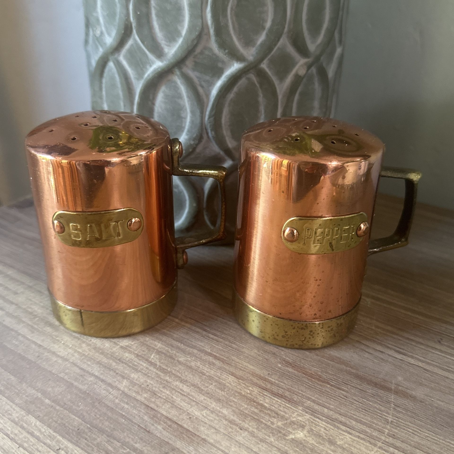 Copper Salt And Pepper Shakers