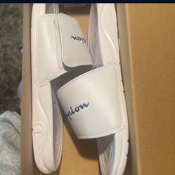 White champion slides 