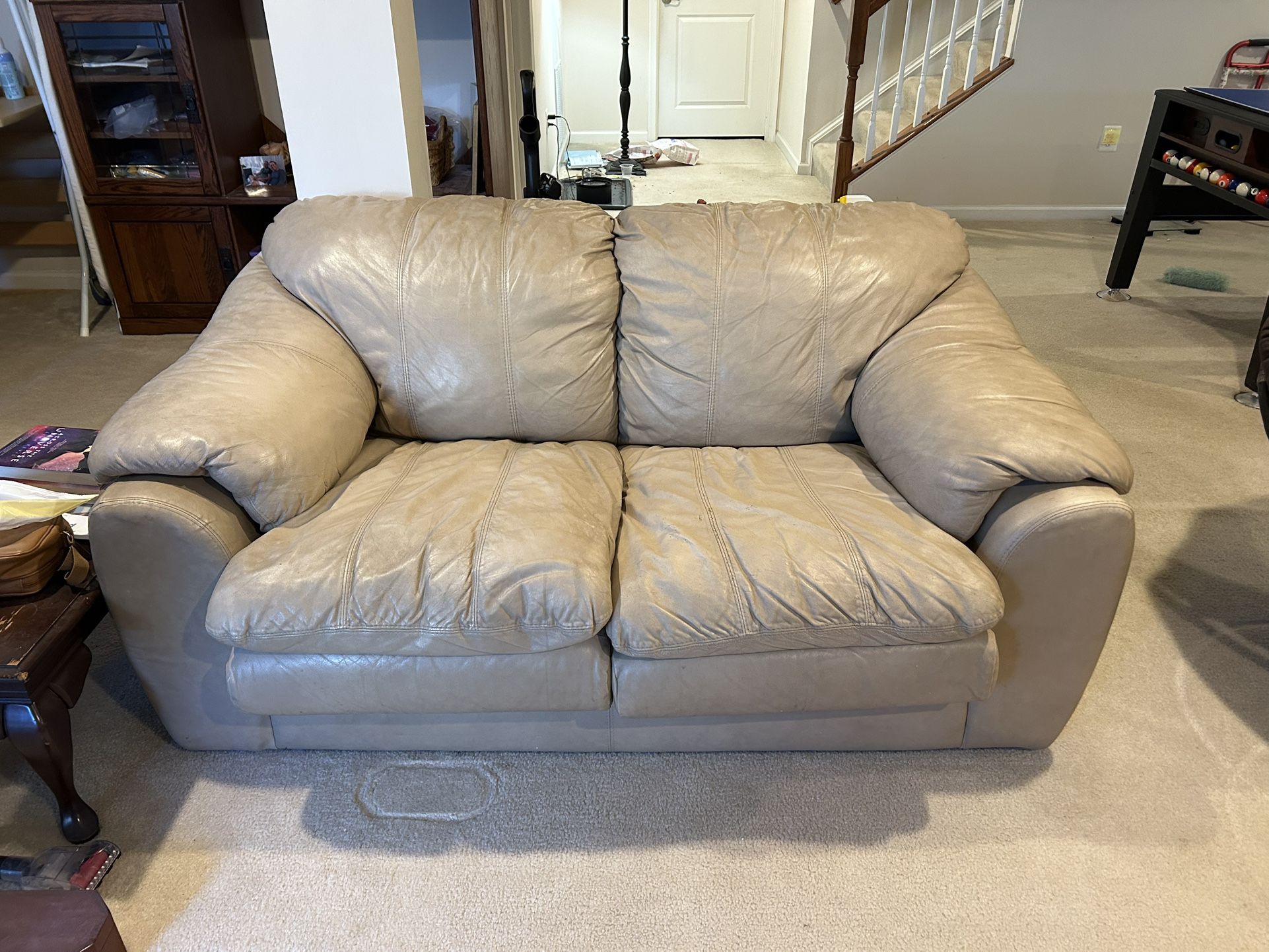 Leather Loveseat Couch