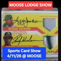 TODAY SPORTS CARD SHOW SATURDAY MOOSE LODGE IN CASTRO VALLEY STARTS AT 9AM