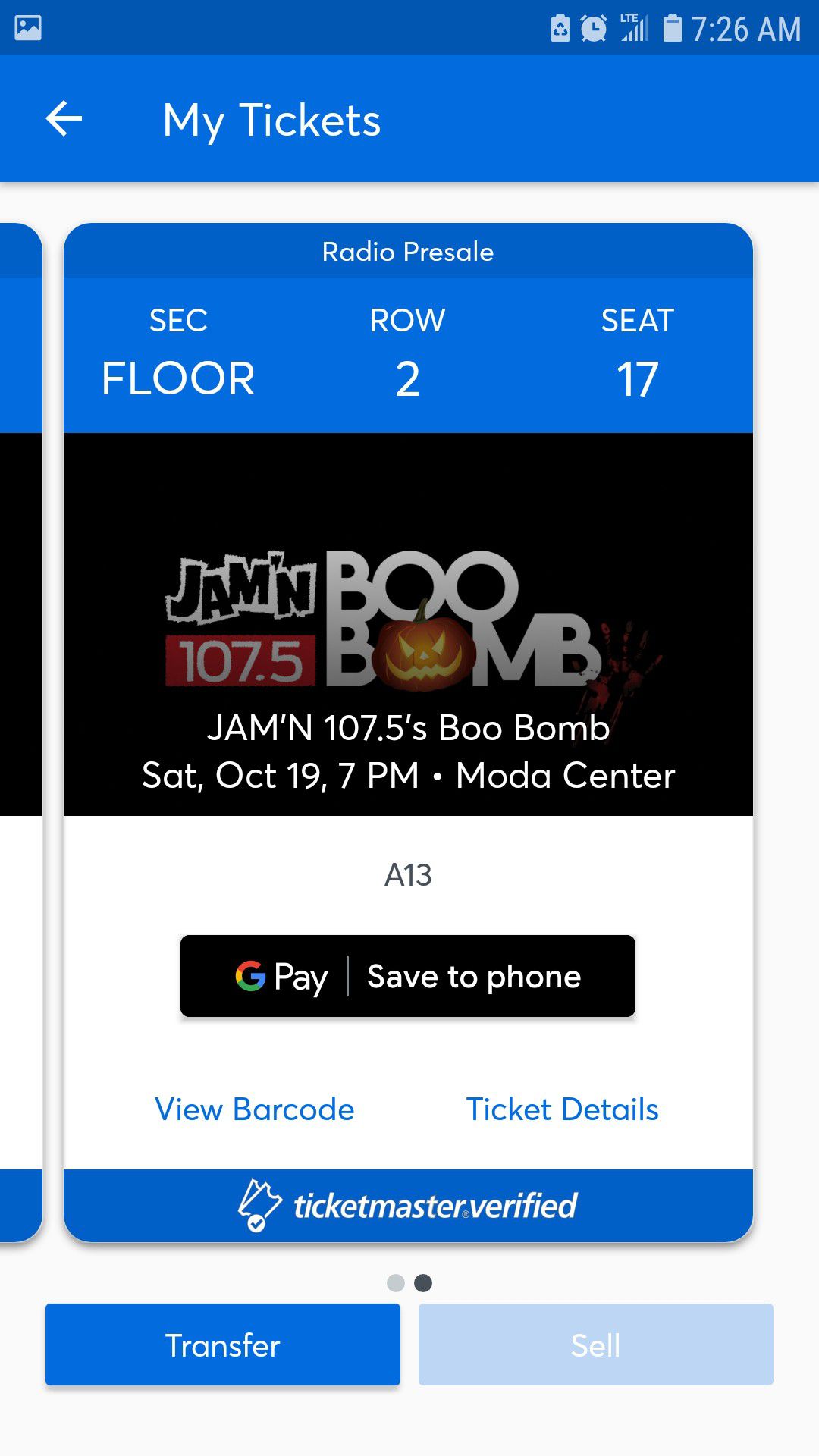 Boo bomb tickets