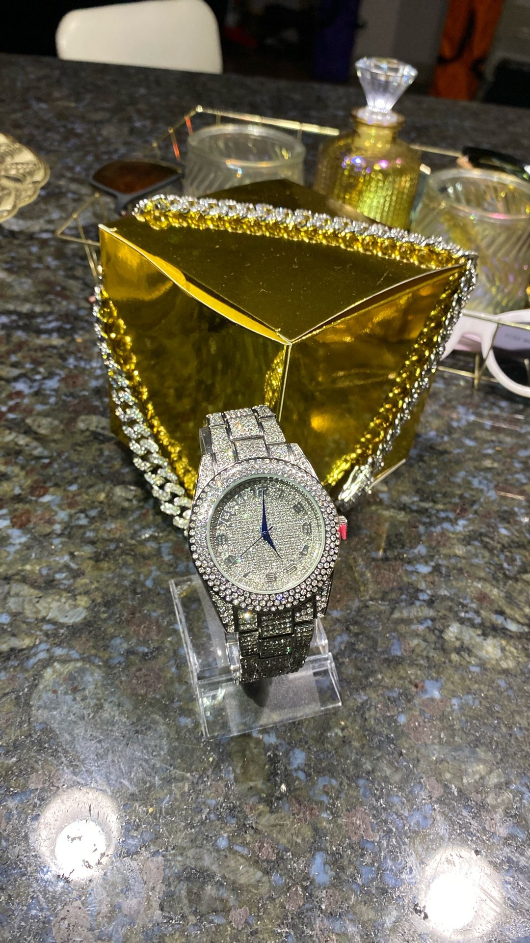 Celebrity Ice Lab Diamond Set Two Pieces Australia Stones Heavy Resizable