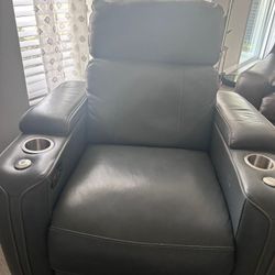Leather Power Recliner