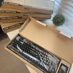 Modern Series USB Wired Keyboard & Mouse KB-IM5159