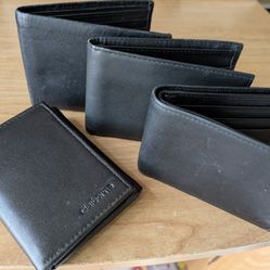 Soft Black Leather Wallets