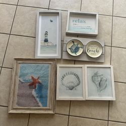 Beach Themed Wall Decor Set