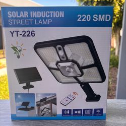 Solar induction street lamp.