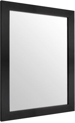 Rectangular Wall Mirror 20x16 Inch Bathroom Mirror for Over Sink, Black