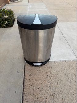 Metal Trash Can