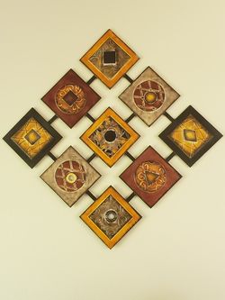 Antique metal wall decoration