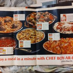 Vintage 1962 Chef Boy-Ar-Dee color ad