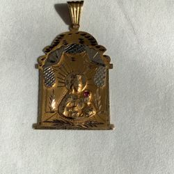 10kt Gold Religious Charm
