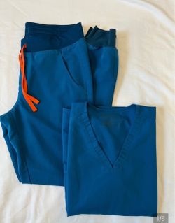 FIGS Scrub Set Alps Blue