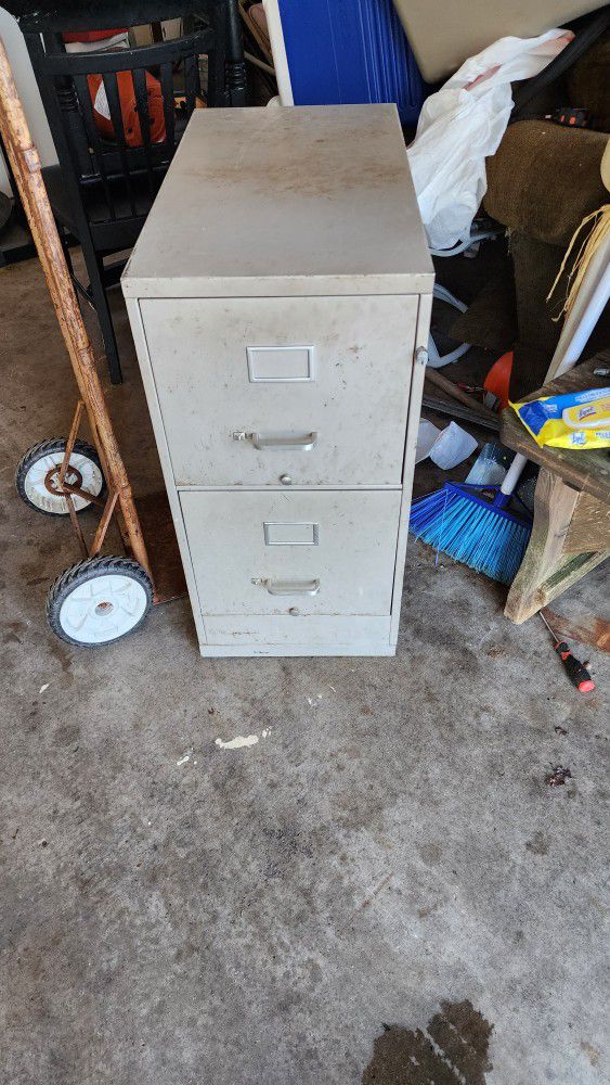 2 Drawer Filing Cabinet (Delivery Available)