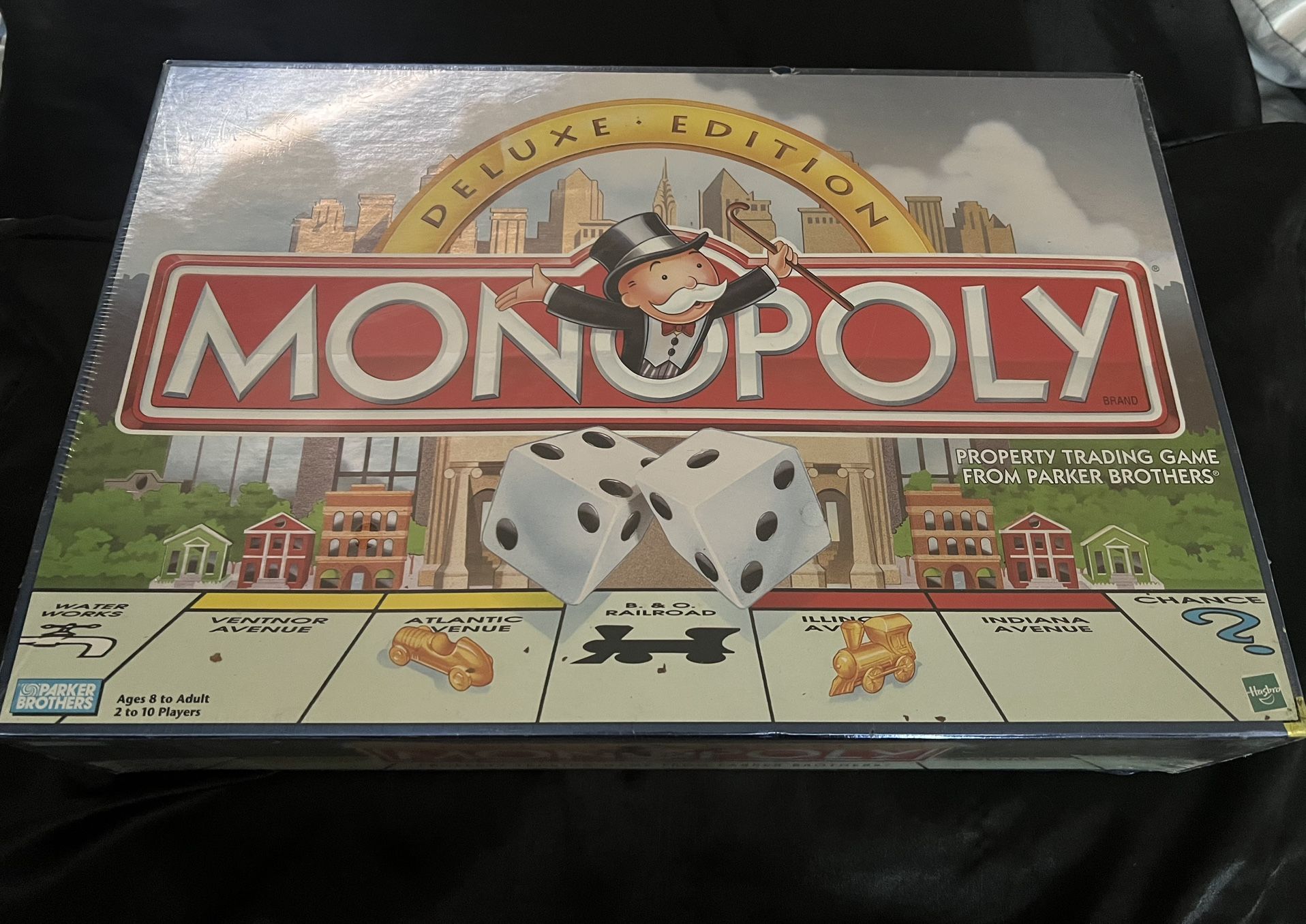 Monopoly Deluxe Edition (1995) – Sealed! Gold Tokens, Carousel Tray, Vintage Parker Brothers