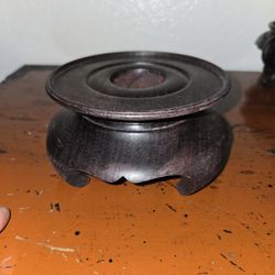Antique Chinese Hardwood Base, Stand. 