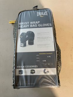 EVERLAST 0(contact info removed) 09(contact info removed)8 4301LXL $42.99 WRIST WRAP HEAVY BAG GLOVES
