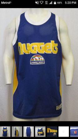 AUTHENTIC VINTAGE HARDWOOD CLASSICS  DENVER NUGGETS JERSEY SZ XL USA MADE!!!