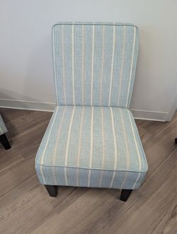 Armless Accent Chairs for Home or Office - Light Turquoise