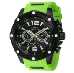 Invicta I-Force Axis 50mm Black & Green Chronograph Quartz Watch (42999)