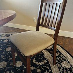 Padded Folding Wooden Chairs