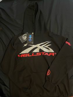 Hellstar Black/Red Logo Hoodie