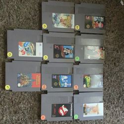  priced individually.  11 Classic Nintendo NES Game Cartridges