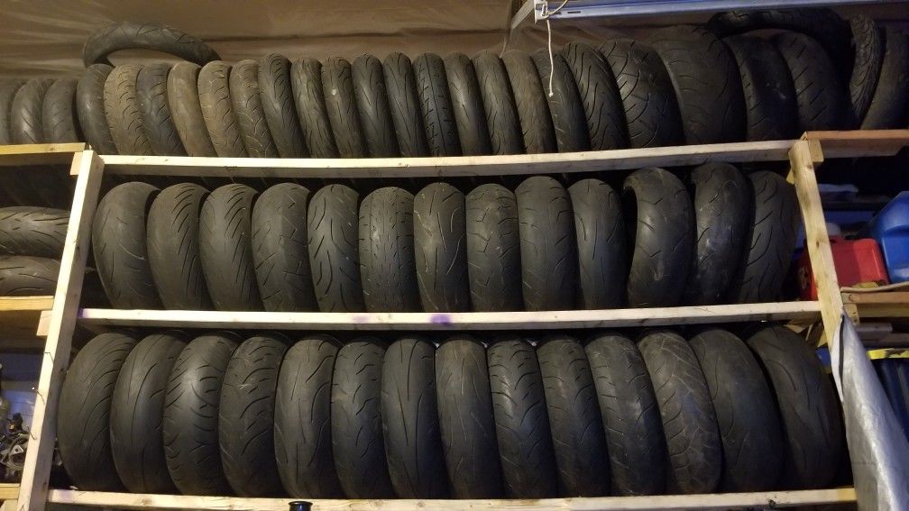 Good used motorcycle tires $20