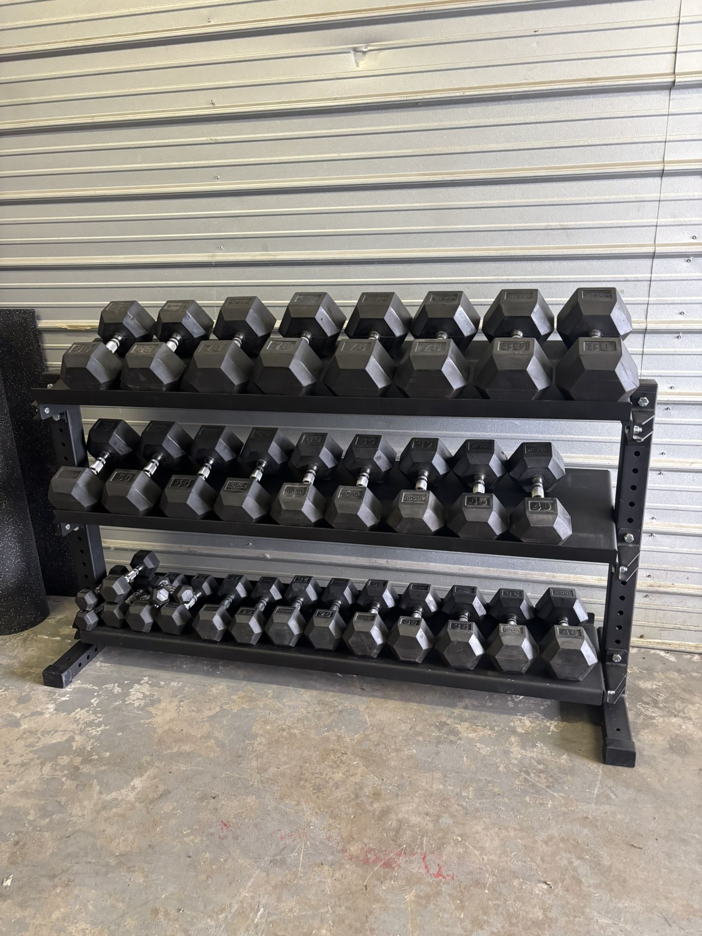 Rogue Dumbbells And Rack Storage
