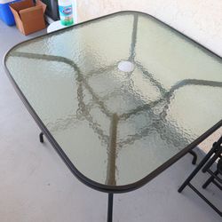 Glass Square Patio/Balcony Outdoor Garden Table