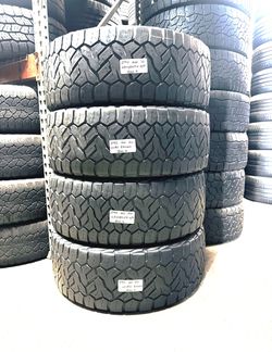 ✅ 4 Matching Used Tires LT295/60R20 NITTO RECON GRAPPLER A/T 295/60R20 ALL TERRAIN 4X4 TRUCKS JEEPS 295 60 20
