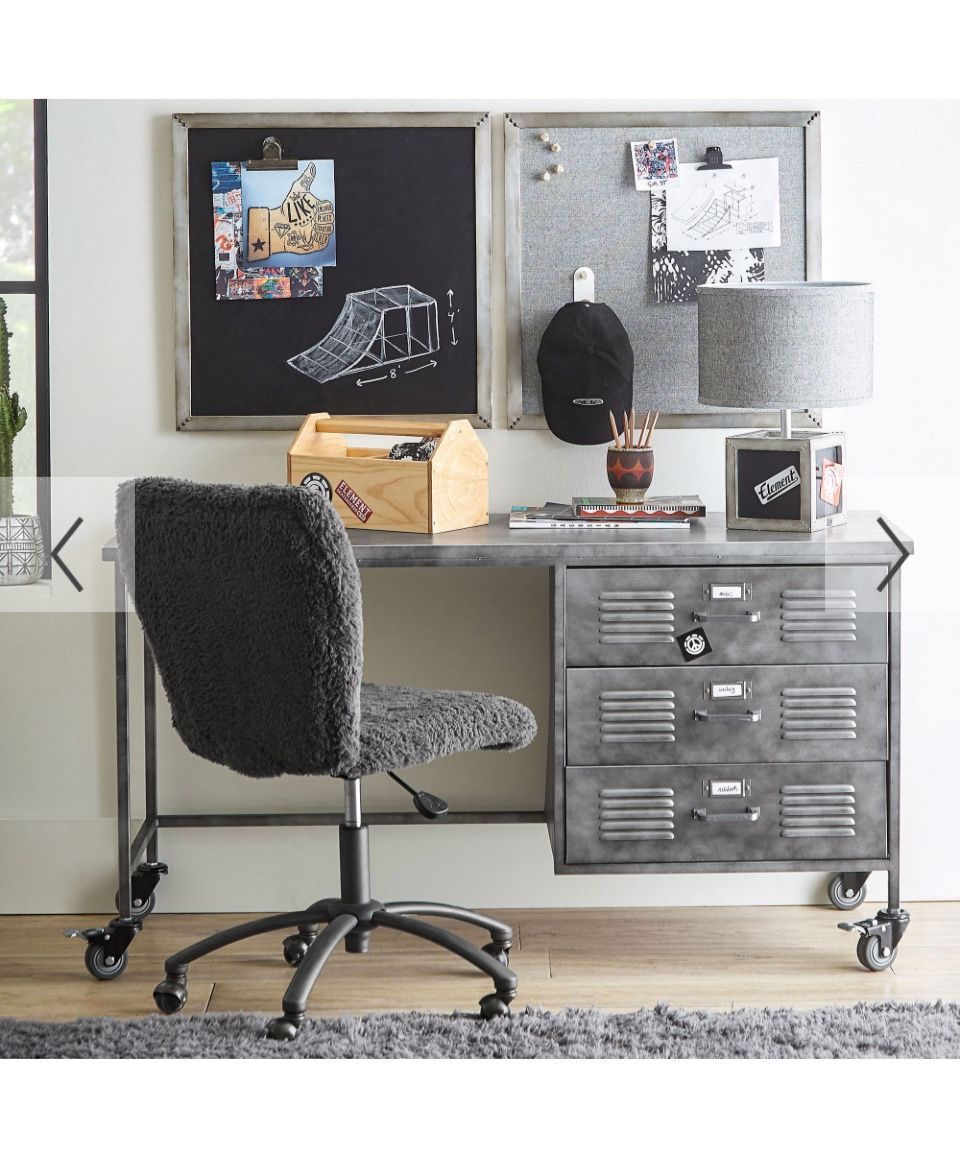 Pottery Barn Locker Single Pedestal Storage Desk (56")