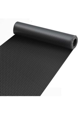 4x65 feet Garage Floor Mat, 1.5mm Thickened, Herringbone Shape Plate PVC Rubber Motorcycle Mat, Non-Slip Floor Protector for Garage Warehouse Trailer,