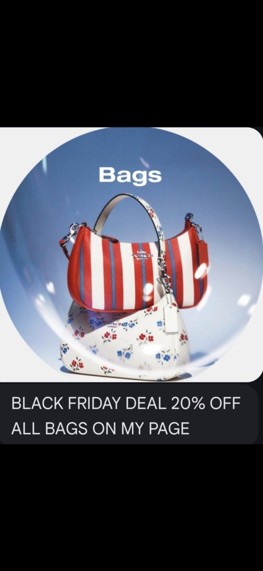 20% Off All Coach Bags Listed Here & On My Page