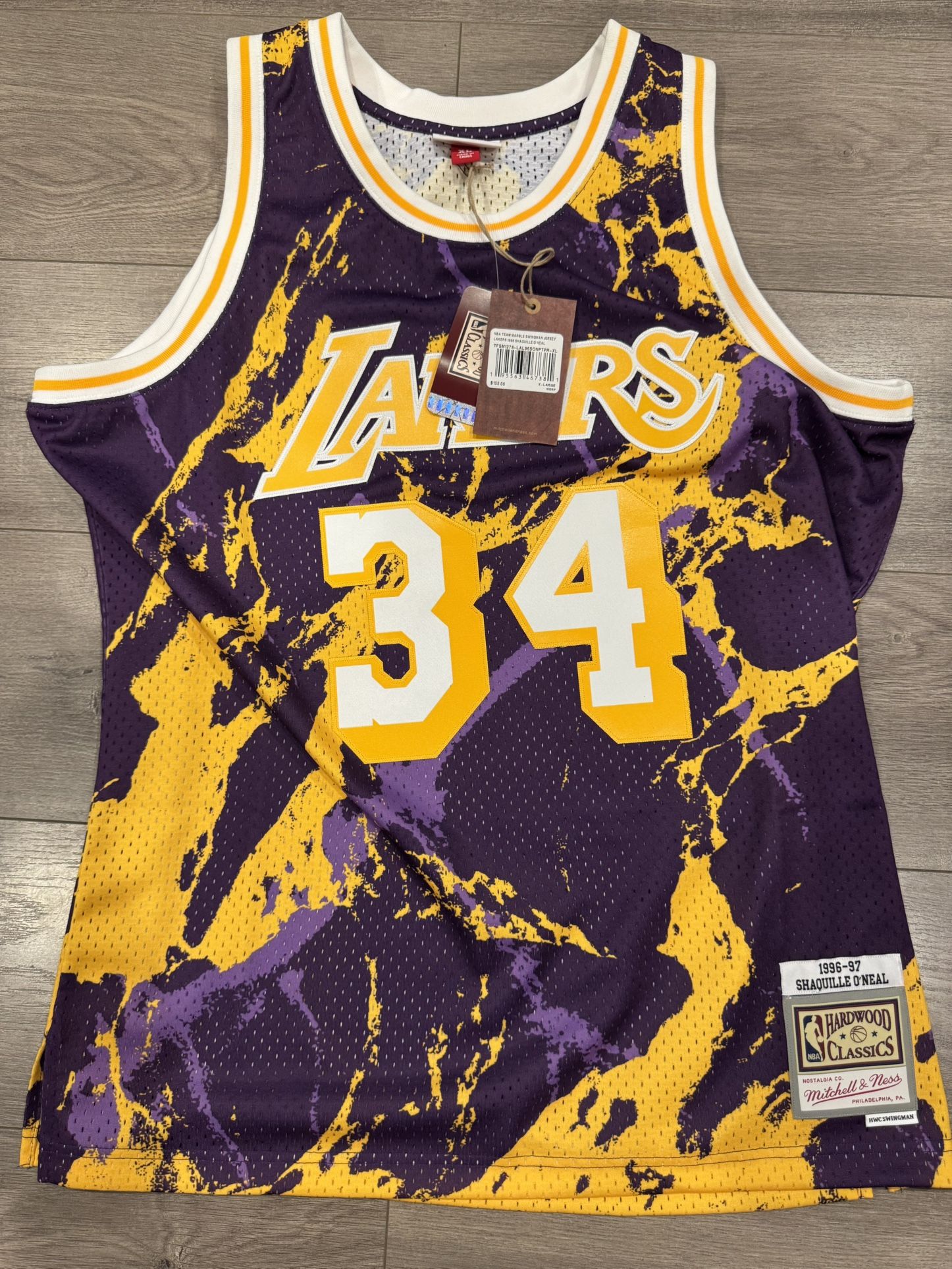 Mitchell & Ness Lakers Shaq Jersey Size XL Men New