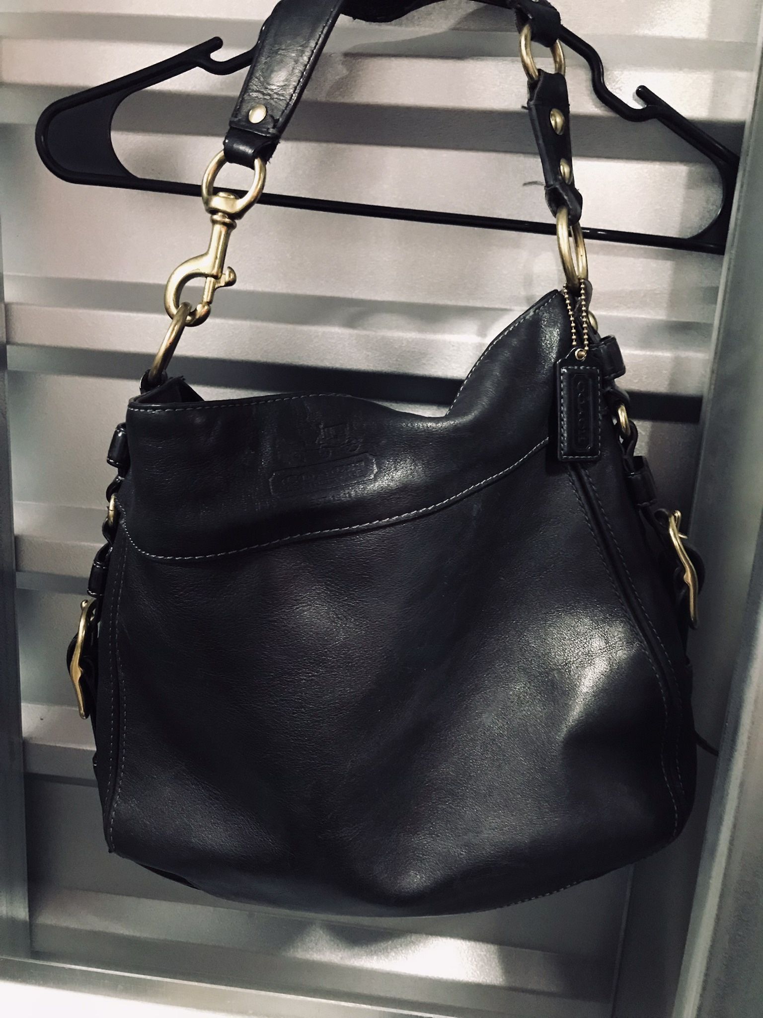 Vintage Leather Coach Bag