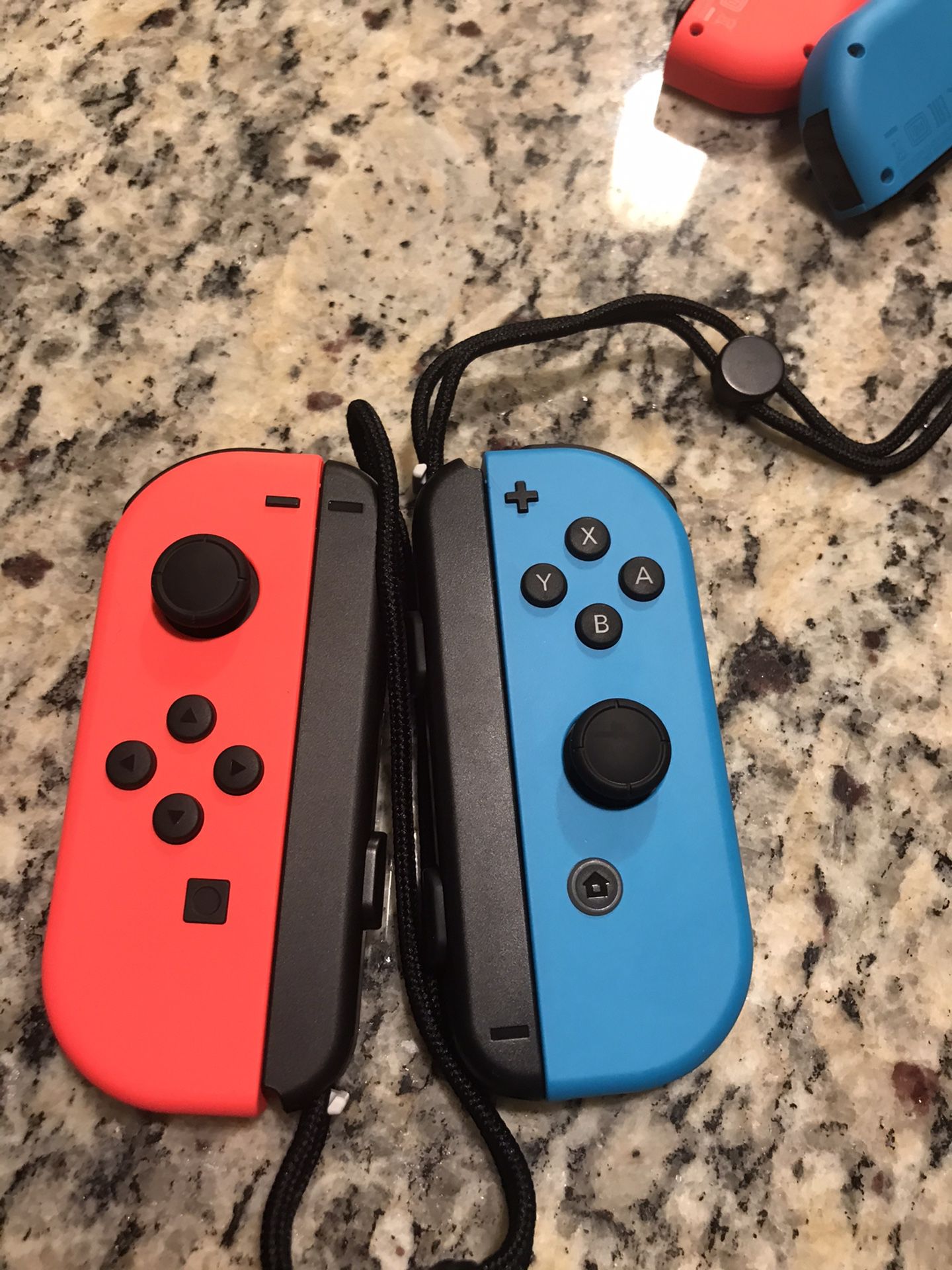 Nintendo switch joycons (L) (R) Neon red/Neon blue