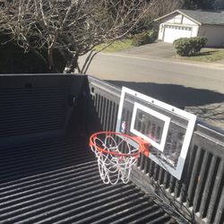 Child Kid Teen NBA Small Basketball  Hoop Plastic for the back of the Bedroom Door or Playroom Door like New 