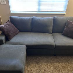Couch + Pillows + Ottoman