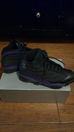 Size men’s 8.5 Air Jordan 13 Retro black/court purple -white Noir/Blanc/Violet Court
