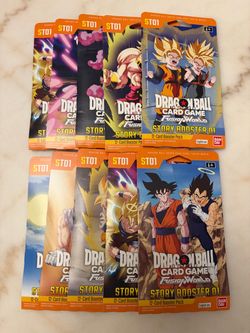 Dragon Ball Super Card Game Fusion World ST01 Booster Packs x10