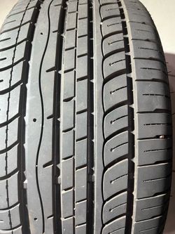 245/45/ZR 18. One used full run F 7000 tire great tread.
