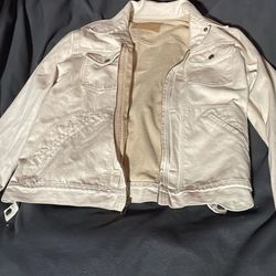 off white denim gap jacket medium 