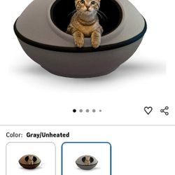 K&H Kitty Mod Dream Pod Cat Bed for Large Cats or Small Dogs