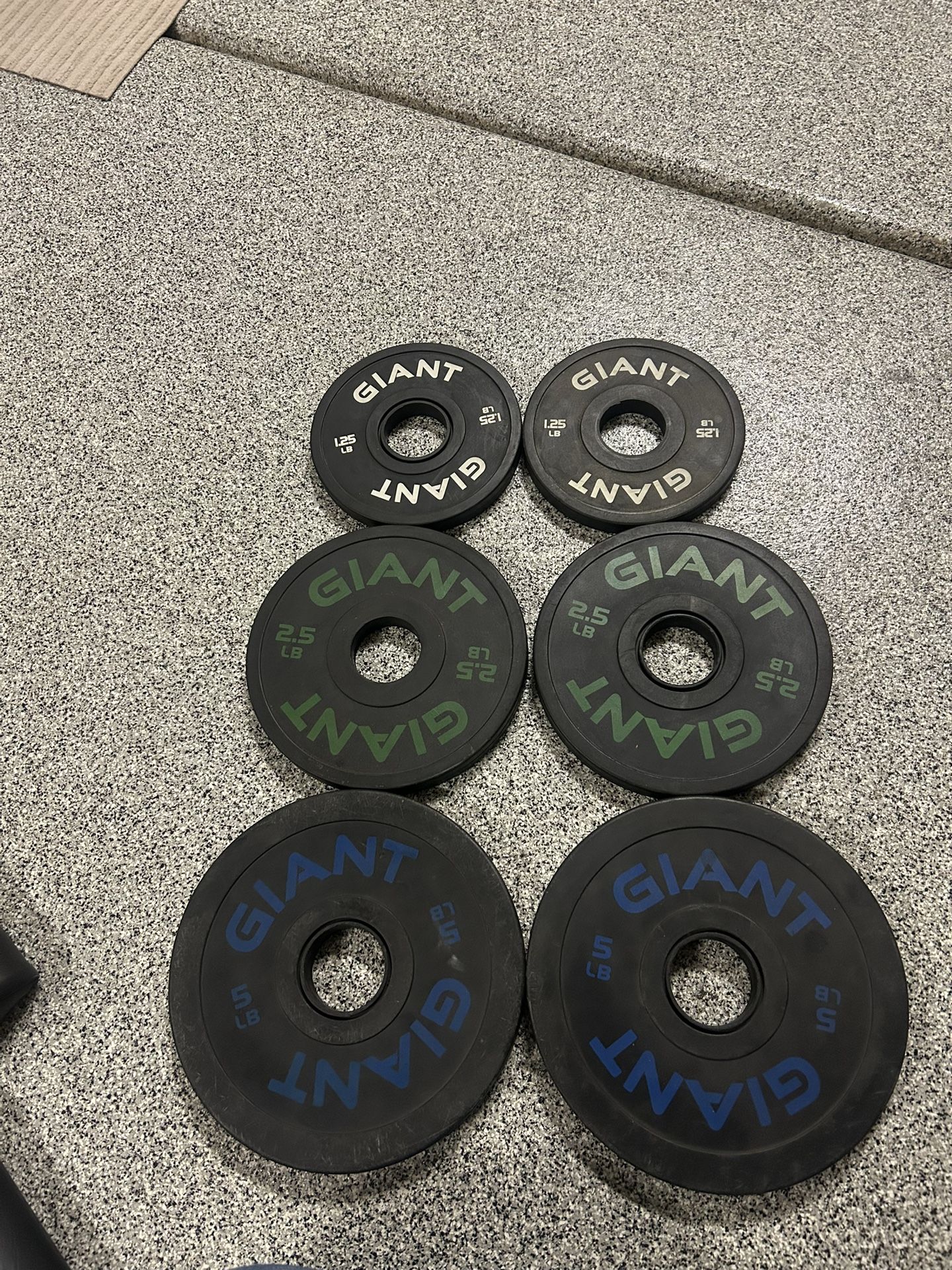Weights - 1.5 Pounds, 2.5 Pounds, 5 Pounds