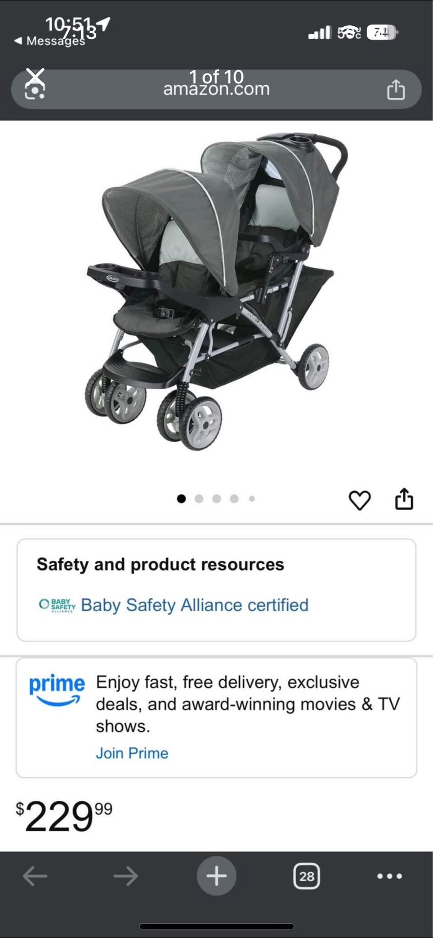Twins Infant, And Toddler Stroller