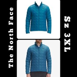 The North face M Tball Eco Jacket Slim Fit! banff blue New Men’s Sz 3XL